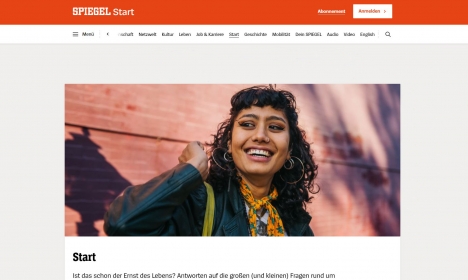 'Spiegel' startet neues Jugendangebot - Neues Digitalangebot der Spiegel Verlagsgruppe: 'Spiegel Start' (Foto: Screenshot)